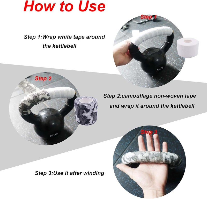 Lights Mountain Grip Tape Non-Slip and Breathable - Kettlebell Handle, Hockey, Baseball - 2 inch Width 14.7 feet Length - Image 2